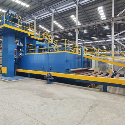 鋼板預處理線拋丸機